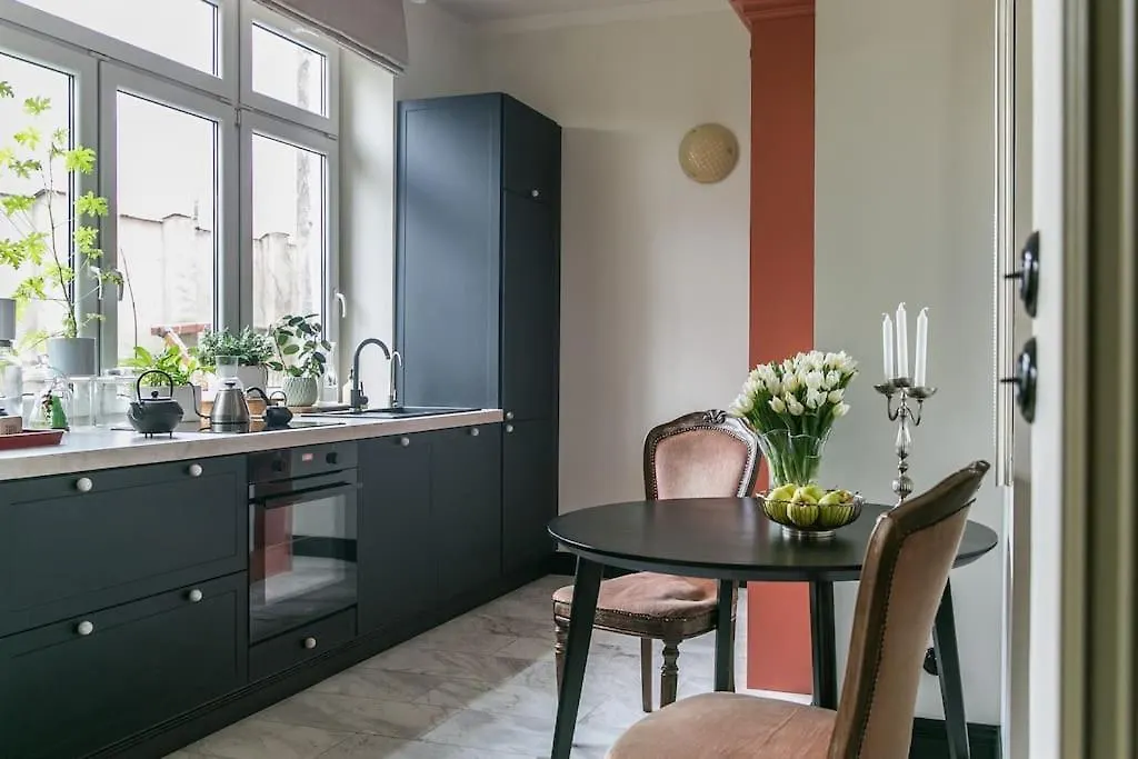 Dark Blue Apartment Warsaw