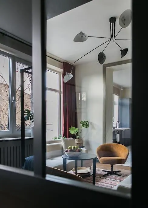 Dark Blue Apartment Warsaw